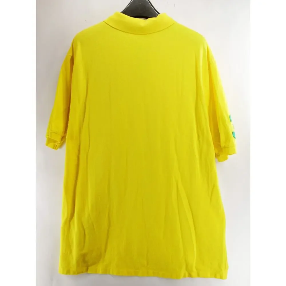 Polo Ralph Lauren Men's 2XLT Yellow Big Pony #3 Sleeve Polo Shirt Short Sleeve